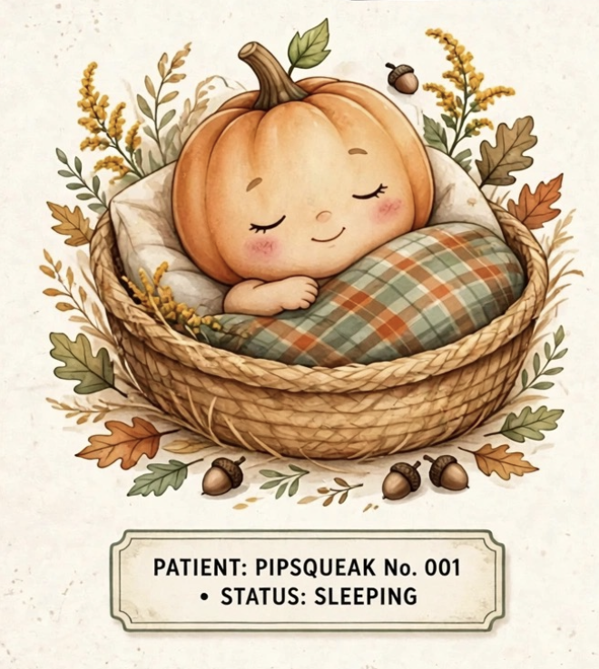 Patient Pipsqueak No. 001 - Status: Sleeping